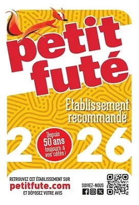 Plaque du Petit Futé : établissement recommandé 2026